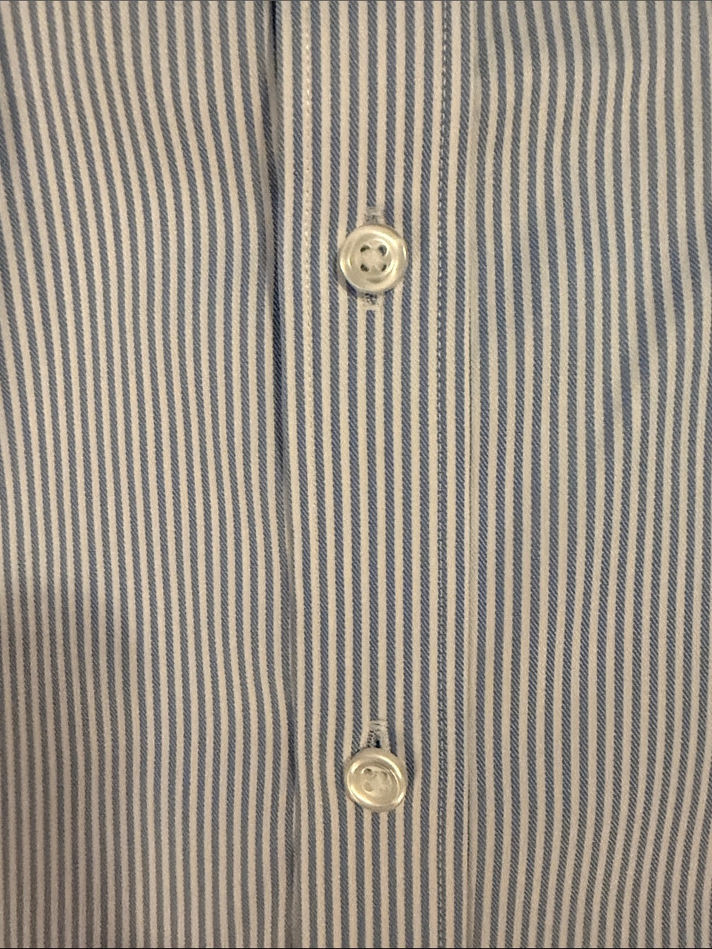 J. Crew Men's Blue and White Pinstripe Dress Shirt NWT - Picture 3 of 3